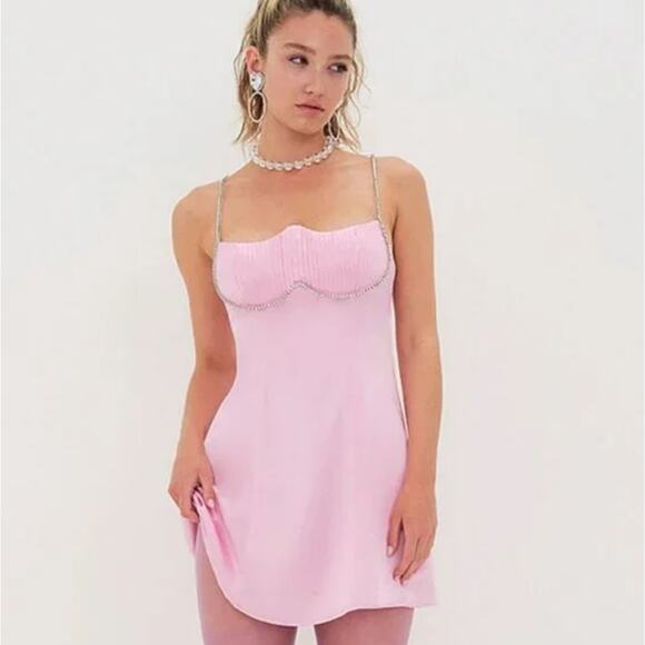 For Love & Lemons Elora Rhinestone Dress – NWT – Size Medium - Picture 2 of 16